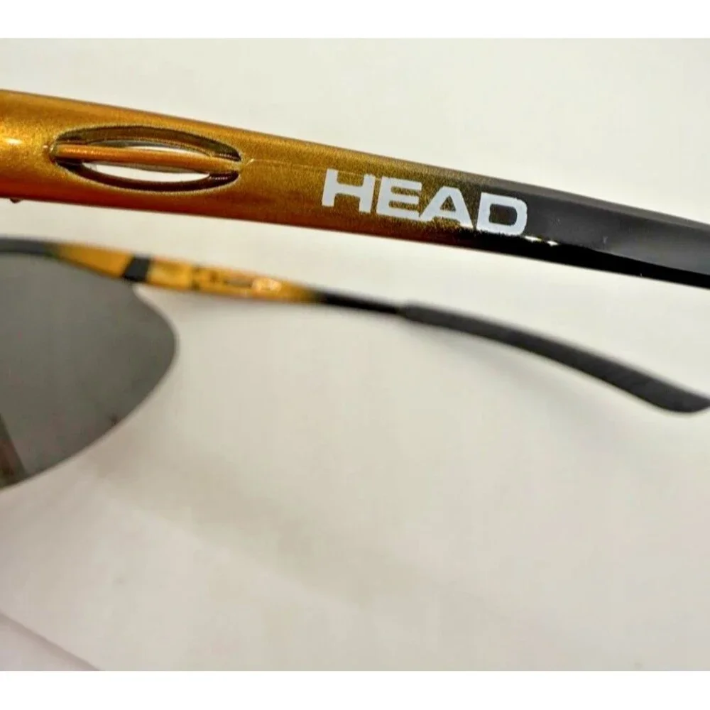 HEAD Wrap Around Sports Sunglasses Men Semi-Rimless Z-87 w/ Case, Xtra Lenses